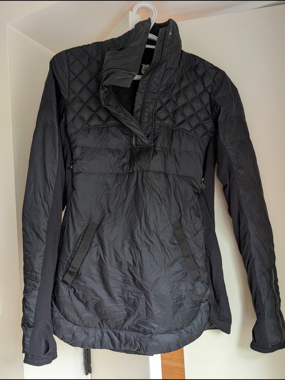 Black Quilted Women’s Pullover Jacket Lululemon